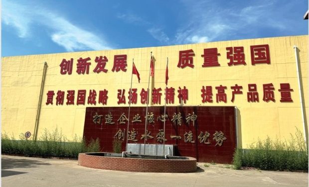 Factory entrance on the Nanyang Industrial Zone site, Anguo