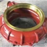 Ribbed liner section for a slurry pump casing